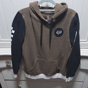 Fox Men's Olive Green & Black Pullover Hoodie with Logo